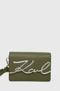 Kožená kabelka Karl Lagerfeld černá barva #5638261