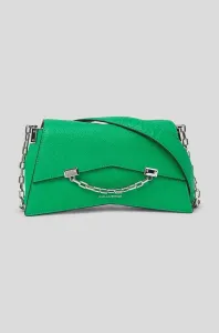 Kožená kabelka Karl Lagerfeld zelená barva #5409930