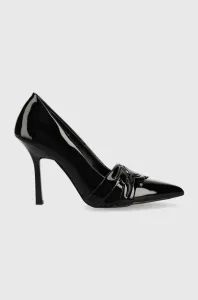 Kožené lodičky Karl Lagerfeld Sarabande černá barva #2041512