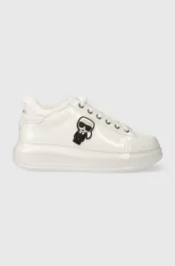 Kožené sneakers boty Karl Lagerfeld KAPRI bílá barva, KL62530S