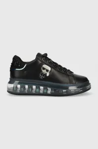 Kožené sneakers boty Karl Lagerfeld Kapri Kushion černá barva #5566404