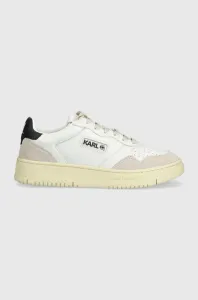 Kožené sneakers boty Karl Lagerfeld KREW KL bílá barva