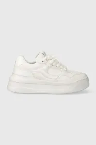 Kožené sneakers boty Karl Lagerfeld KREW MAX KC bílá barva, KL63320