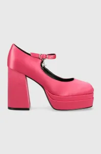 Lodičky Karl Lagerfeld STRADA růžová barva, na podpatku, KL30126A #5410963