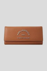 Peněženka Karl Lagerfeld hnědá barva #5637831