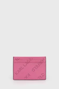 Pouzdro na karty Karl Lagerfeld růžová barva #2040709