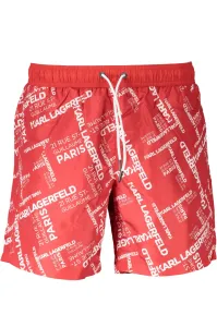 Karl Lagerfeld pánské plavky Barva: červená, Velikost: S #1150007