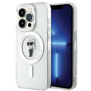 Pouzdro Karl Lagerfeld IML Ikonik MagSafe pro Apple iPhone 15 Pro, transparentní