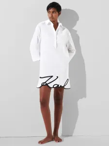 Karl Lagerfeld Karl DNA Signature Šaty Bílá #6125128