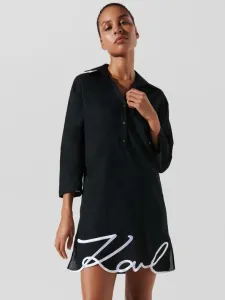 Karl Lagerfeld Karl DNA Signature Šaty Černá #6125124