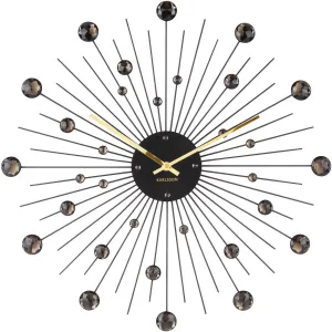 Karlsson 4859BK Designové nástěnné hodiny, 50 cm