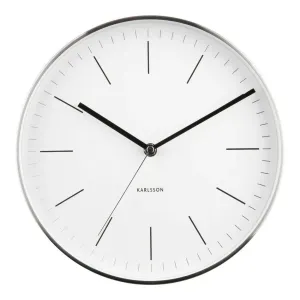 Karlsson 5732WH designové nástěnné hodiny, pr. 28 cm