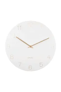Karlsson 5762WH designové nástěnné hodiny, pr. 40 cm