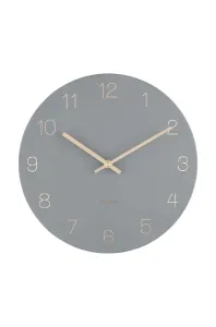 Karlsson 5788GY designové nástěnné hodiny, pr. 30 cm