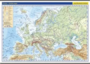 Evropa - školní fyzická nástěnná mapa, 136x96 cm/1:5 mil