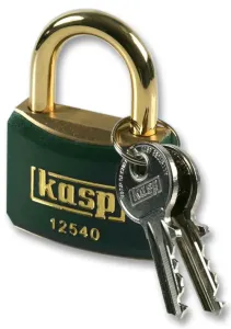 Kasp Security K12540Bgred Padlock Brass 40Mm Green