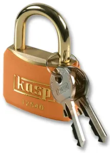 Kasp Security K12540Board Padlock Brass 40Mm Orange