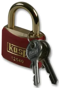 Kasp Security K12540Bredd Padlock Brass 40Mm Red