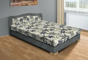 Kasvo Čalouněná postel APOLLOl 120 x 200 cm hnědá/hnědý květ