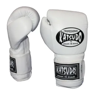 Katsudo box rukavice Profesionál II, bíle - 12 OZ #5792630