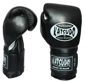 Katsudo box rukavice Profesionál II, černé - 14 OZ #5792637