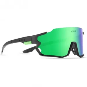 KDEAM Gilbert 05 cyklistické brýle, Black / Blue Green