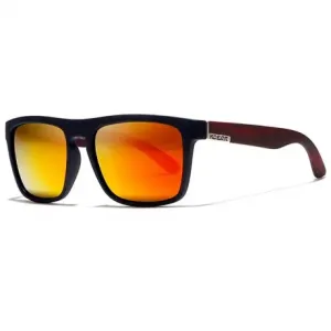 KDEAM Sunbury 12 sluneční brýle, Black / Wood Red (GKD004C12)