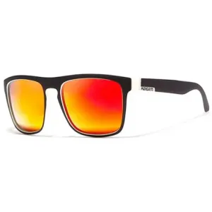 KDEAM Sunbury 18 sluneční brýle, Black & White / Red (GKD004C18)
