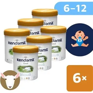 Kendamil Kozí pokračovací mléko 2 DHA+ (6× 800 g)