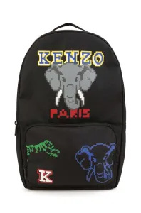 Dětský batoh Kenzo Kids černá barva, velký, s potiskem
