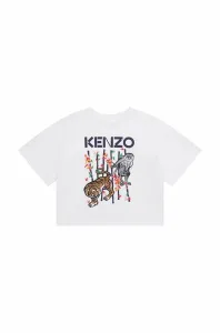 Dětské bavlněné tričko Kenzo Kids bílá barva #5862307