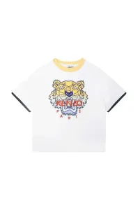 Dětské bavlněné tričko Kenzo Kids bílá barva, s potiskem #4951244