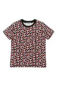 Dětské bavlněné tričko Kenzo Kids černá barva