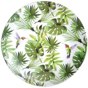 Kesper s dekorem tropických listů, plastový, průměr 25 cm
