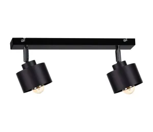 Keter Lighting Bodové svítidlo SIMPLY BLACK 2xE27/60W/230V