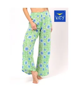 Key LHE 509 A24 Dámské pyžamové kalhoty, XL, zielony-kwiaty