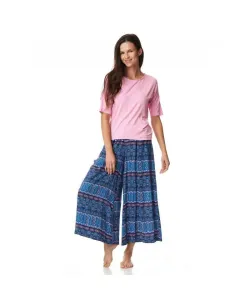 Piżama Key LHS 966 A23 Dámské pyžamo, L, růžová-modrá