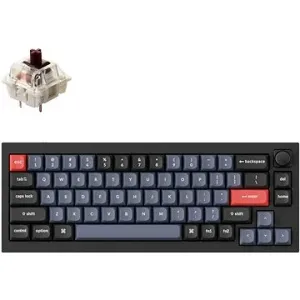 Keychron Q2 65% Layout QMK Gateron G PRO Hot-Swappable Brown Switch, Black - US