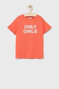 Dětské bavlněné tričko Kids Only oranžová barva #4820541