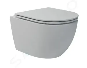 Kielle Oudee Závěsné kompaktní WC se sedátkem SoftClose, Vortex Rimless, bílá 30102002