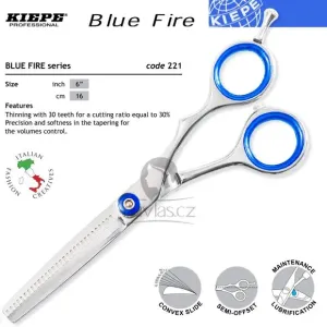 Kiepe Blue Fire Series Profi Efilační kadeřnické nůžky 221/6