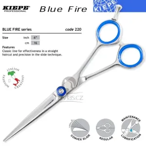Kiepe Blue Fire Series Profi kadeřnické nůžky 220/6