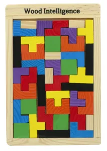 7620 DR Dřevěné inteligentní puzzle pro děti - 40 prvků