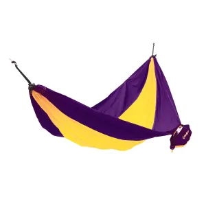 Houpací síť KING CAMP Parachute - purpurovo-žlutá #1390592
