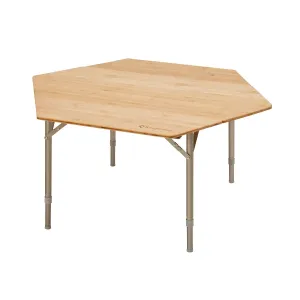 Kempingový stůl KING CAMP Bamboo Color šestihranný #1391420