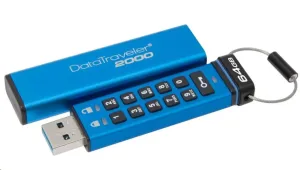 Kingston Flash Disk IronKey 64GB USB 3.0 DataTraveler 2000 s klávesnicí a 256bitovým šifrováním