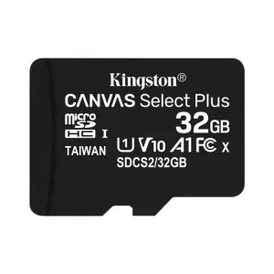 Kingston Canvas SeIect Plus Micro SDHC 32GB, UHS-I A1, Class 10 - rychlost 100 MB/s