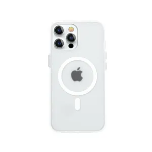 Kingxbar PQY Elegant Series magnetické pouzdro pro iPhone 13 Pro kryt pouzdra bílý (kompatibilní s MagSafe)