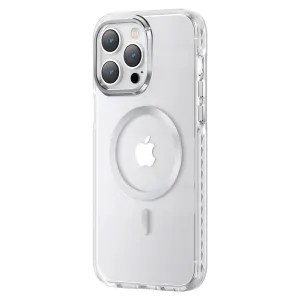 Kingxbar PQY Ice Crystal Series magnetické pouzdro MagSafe pro iPhone 14 stříbrné barvy