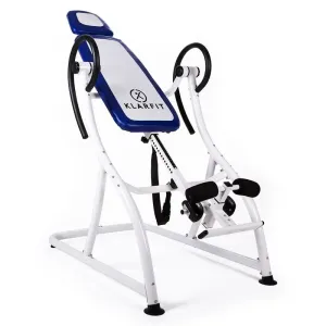 KLARFIT Relax Zone Pro, inverzní lavice, nosnost do 150 kg, modrá